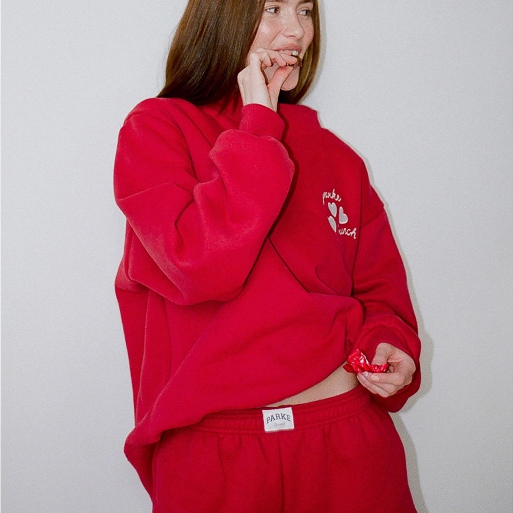 Parke x Brunch Valentine’s Day Mockneck (S/M) Red